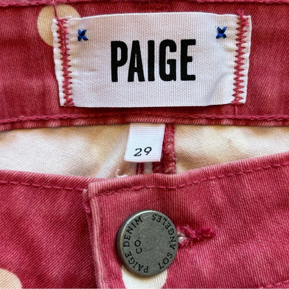 Paige Verdugo Ultra Skinny Polka Dot Jeans Sz 29 Like New - Picture 7 of 16